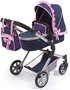 Reig Poussette poupée Combi bleu marine 82 x 38,5 x 79 cm