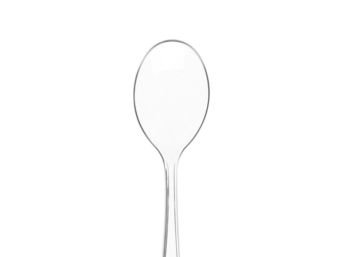 Kinvara Set de 18 Cuillères Plastique Dessert Transparentes 10x22x3.2 cm (Set de 48)