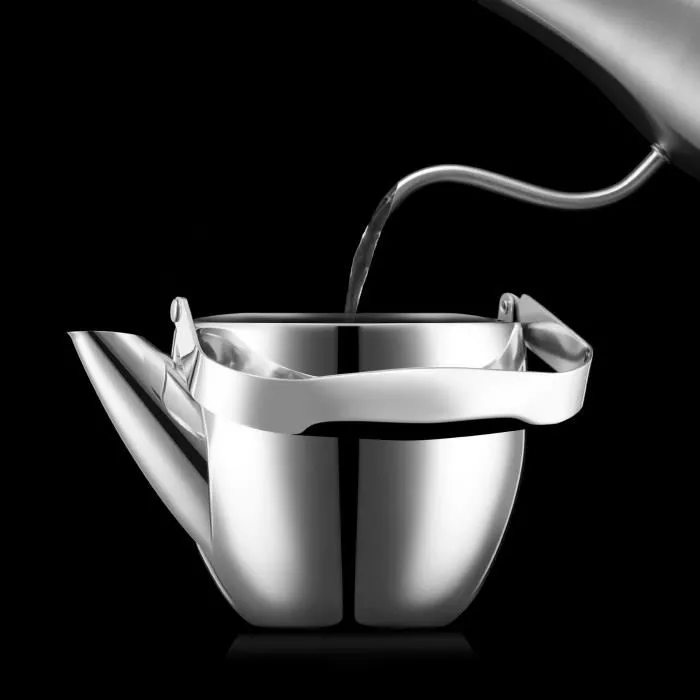 Bodum - Théière à piston Columbia - Filtre inox - 1.5 L - Mat - Acier inoxydable
