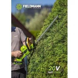 Fieldmann FZN 70205-0 Taille-haie sans fil, Batterie 20V, Longueur de coupe 510 mm, Espacement des dents 16 mm