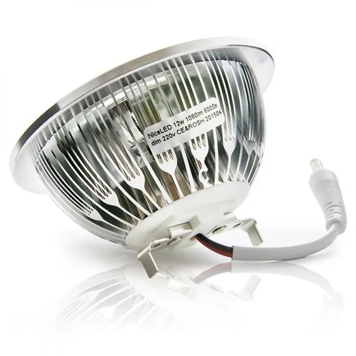 Lumière LED AR111 12W 1000Lm 6000K Dimmable Driver Externo 40.000H HO-AR111DIM-12W-CW
