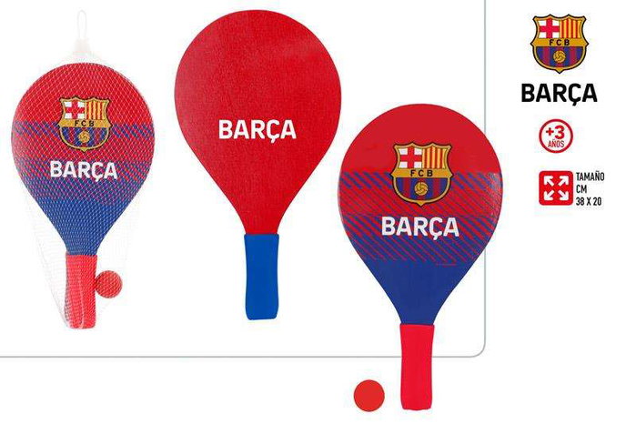 F.C. Barcelona Raquettes de Plage en Bois F.C. Barcelona Raquettes de Plage en Bois