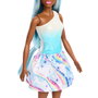Mattel - Poupée Barbie Licorne avec Cheveux de Fantaisie, Corselet à Dégradés, Jupe Imprimée et Accessoires - Référence Hrr14 - Pour Enfants de 3 Ans et Plus