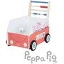 Roba - Chariot de marche éducatif et centre d'activités Peppa Pig - Pousseur avec rangement et roues sécurisées - Corail