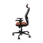 Piqueras y Crespo Chaise de Bureau avec Appui-tête Jorquera 3D036G2 Marron Gris