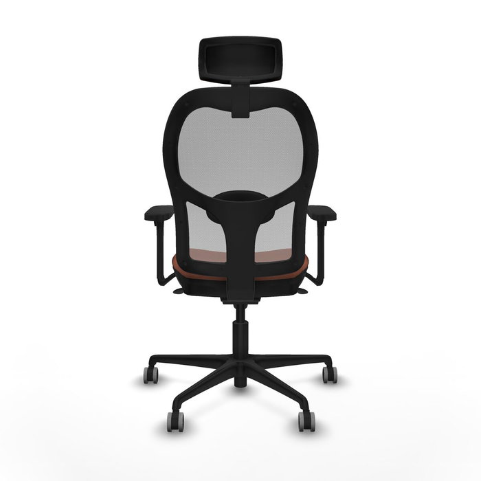 Piqueras y Crespo Chaise de Bureau avec Appui-tête Jorquera 3D036G2 Marron Gris