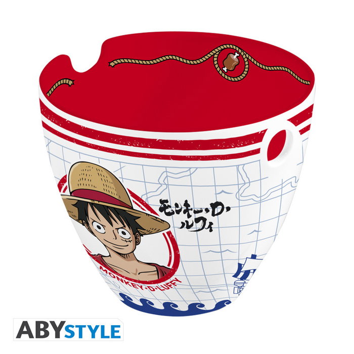 Abystyle Bol à ramen avec baguettes One Piece Monkey D. Luffy