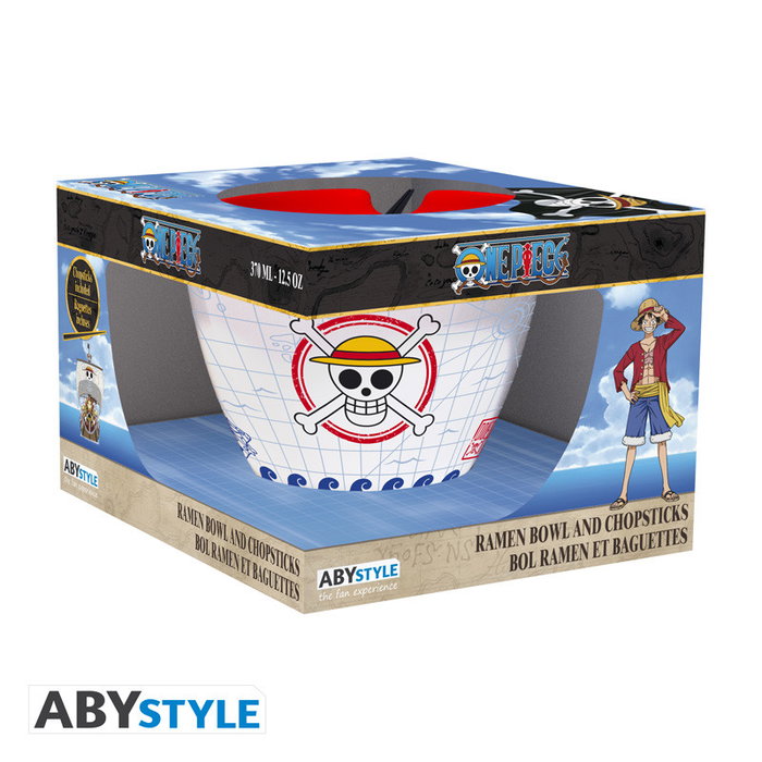 Abystyle Bol à ramen avec baguettes One Piece Monkey D. Luffy