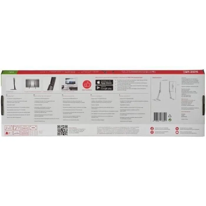 One For All WM2870 Support TV Smart inclinable 12° pour écrans 32 à 70 pouces - Charge max 50 kg - Noir