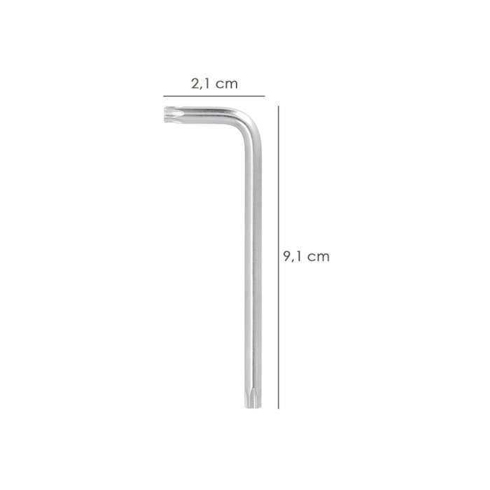 WOLFPACK LINEA PROFESIONAL Clé Torx Inviolable Larga T15