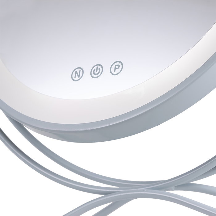 SUN Miroir de maquillage éclairé LED 4200K 48x43cm Blanc