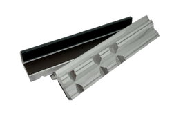Forza Jeu de 2 mors en aluminium avec profil en V et rainuré 102x29 mm