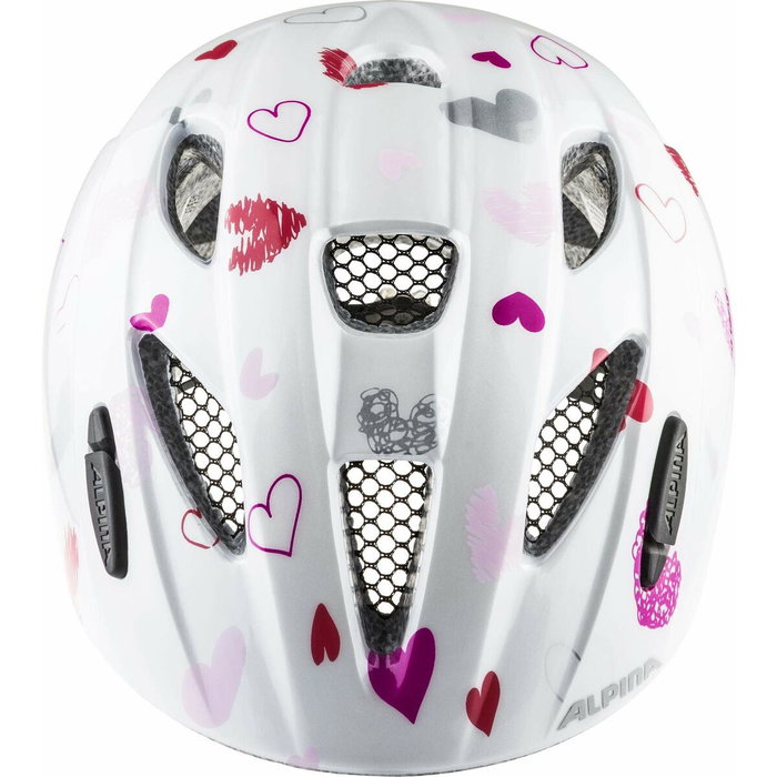 Alpina Casque de Cyclisme pour Adultes Blanc Imprimé