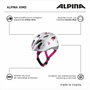 Alpina Casque de Cyclisme pour Adultes Blanc Imprimé