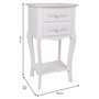 Table de Nuit Alexandra House Living Blanc 31 x 71 x 38 cm