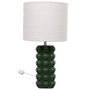 Home Deco Factory Lampe de table en céramique verte