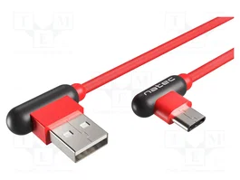 NATEC Câble USB 2.0 PRATI 1m rouge