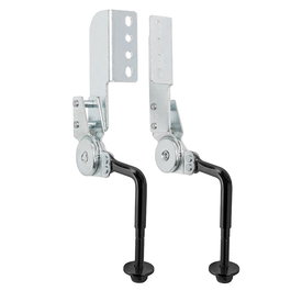 Q&Q Q&Q - Ressort réglable 6 positions 90-180° côté droit/gauche, écrou noir, modèle court