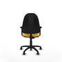 PIQUERAS Y CRESPO Chaise de bureau Algarra, simili cuir jaune