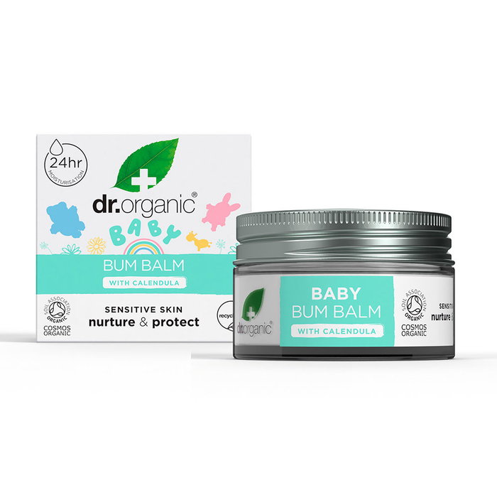 Dr. Organic Baume pour les Fesses Bébé - Protection, Apaisement et Hydratation Naturelle - 35g