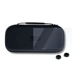 Onlan Pack de Démarrage pour Nintendo Switch 2 - Sacoche Noire + Protection d'Écran en Verre Trempé H9 + Thumbsticks
