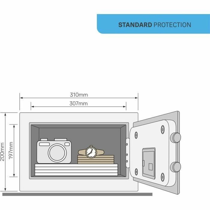 Yale Coffre-fort Électronique YSV/200/DB2 8,6L