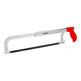 Workpro Sierra de arco ajustable 3 longues 200-250-300 mm, changement rapide de lame, poignée ergonomique