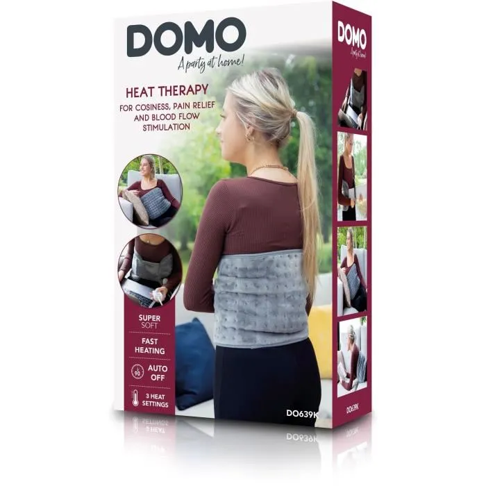 Domo DO639K Ceinture chauffante – Super douce, chauffe rapide, 3 niveaux de température, arrêt automatique Domo DO639K Ceinture chauffante – Super douce, chauffe rapide, 3 niveaux de température, arrêt automatique