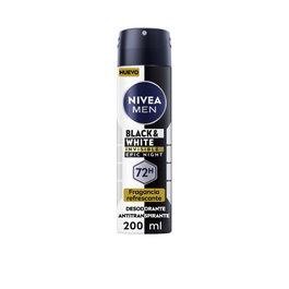 Nivea Spray de nuit invisible pour homme BLACK & WHITE 200 ml