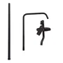 Ensemble de douche monocommande Noir en Laiton/Zinc/Inox/ABS