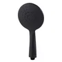 Ensemble de Douche Monocommande Noir avec Flexible, Barre et Pommeau - Laiton/Zinc, ABS, Acier Inoxydable - QLI-FA-3019