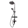 Ensemble de douche monocommande Noir en Laiton/Zinc/Inox/ABS
