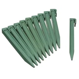 Nature Ancres pour bordure de jardin en polyéthylène recyclé - Lot de 10 piquets - Dimensions H26,7 x 1,9 x 1,8 cm - Vert