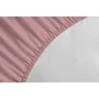 Lovely Home - Drap-housse - LH71623 - 180x200+35 cm - Rose poudré - 100% Coton
