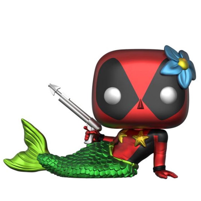 FUNKO Set figurine POP & Tee Marvel Deadpool Mermaid Exclusive L