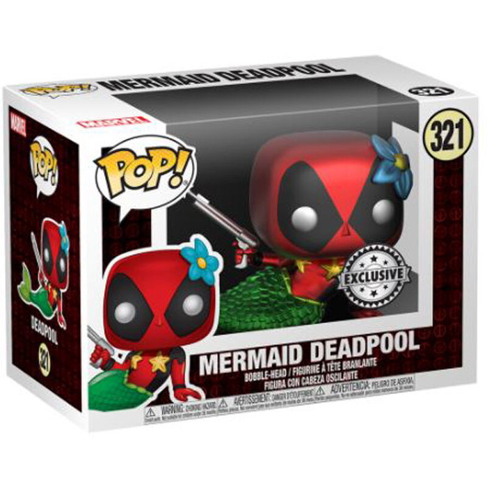 FUNKO Set figurine POP & Tee Marvel Deadpool Mermaid Exclusive L