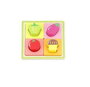 Color Baby - Puzzle en bois formes géométriques 8 pièces, jouet d'éveil pour enfant dès 12 mois