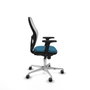 Piqueras y Crespo Chaise de Bureau 2D086G0 Blanc Vert pétrole