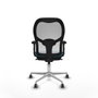 Piqueras y Crespo Chaise de Bureau 2D086G0 Blanc Vert pétrole