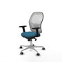 Piqueras y Crespo Chaise de Bureau 2D086G0 Blanc Vert pétrole