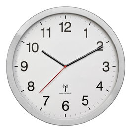 TFA Horloge murale analogique XL radioguidée avec cadre en métal 60.3545.02