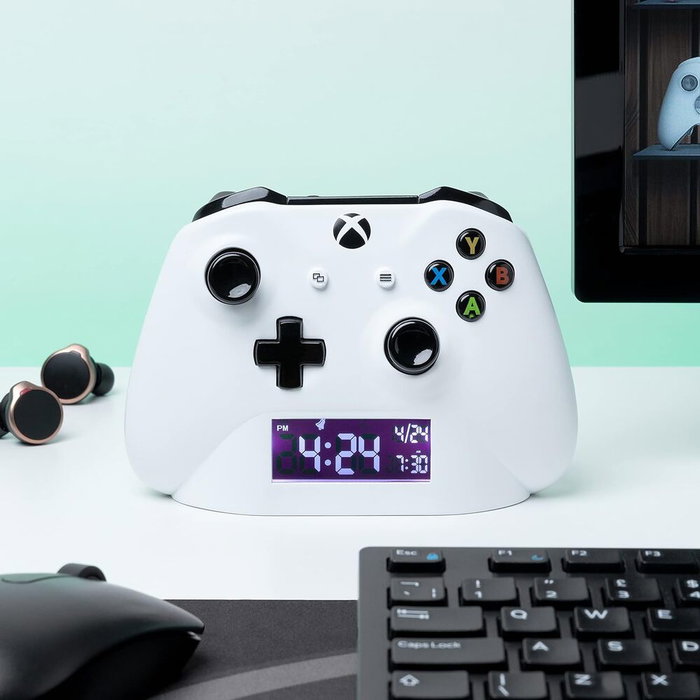 PALADONE Réveil numérique Xbox - Cadran LED, Design officiel, Alimentation par câble USB