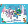 PYRAMID Calendrier de l'Avent Stitch Disney avec 24 surprises - Fournitures de bureau (crayons, stylos, gommes) - 35 x 25 cm