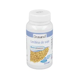 Drasanvi Nutrabasics Lécithine de Soja 1200 mg 48 Perles Complément Alimentaire