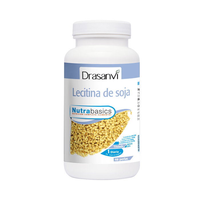 DRASANVI Nutrabasics Lecitina de Soja 1200mg 48 perles DRASANVI Nutrabasics Lecitina de Soja 1200mg 48 perles