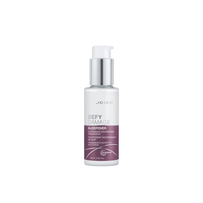Joico Defy Damage Sleepover Overnight Nourishing Treatment - Traitement réparateur et nourrissant pour cheveux abîmés à appliquer la nuit, 100 ml Joico Defy Damage Sleepover Overnight Nourishing Treatment - Traitement réparateur et nourrissant pour cheveux abîmés à appliquer la nuit, 100 ml