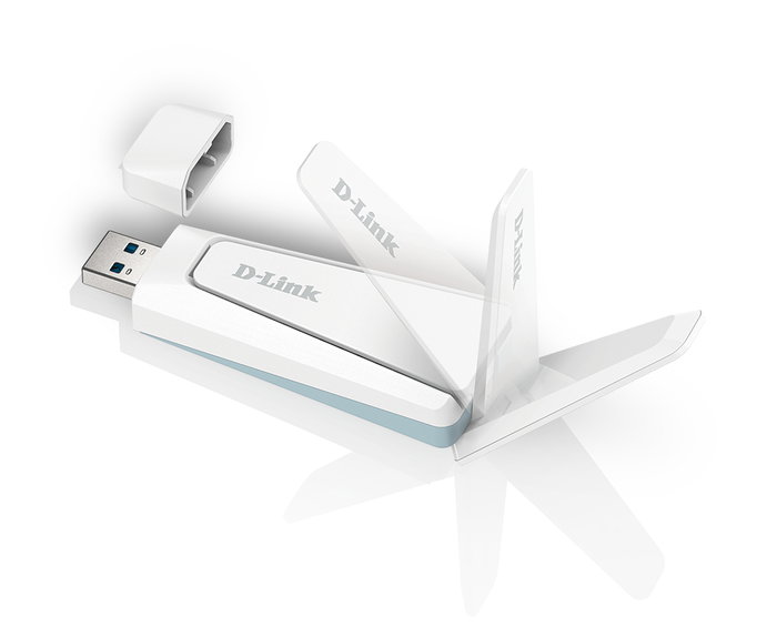 D-Link Adaptateur WiFi 6 USB 3.0, 1800 Mbit/s, connexion sans fil, interface WLAN