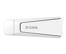 D-Link AX18U, Adaptateur Wi-Fi 6 USB AX1800 Dual-Band, Compatible Windows 11/10, Vitesse jusqu'à 1201 Mbps (5 GHz) et 574 Mbps (2.4 GHz), WPA3