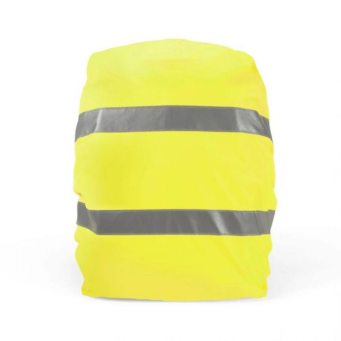 Dicota Housse de pluie haute visibilité HI-VIS 38 litres jaune - Protection imperméable avec bandes réfléchissantes 3M pour sac à dos