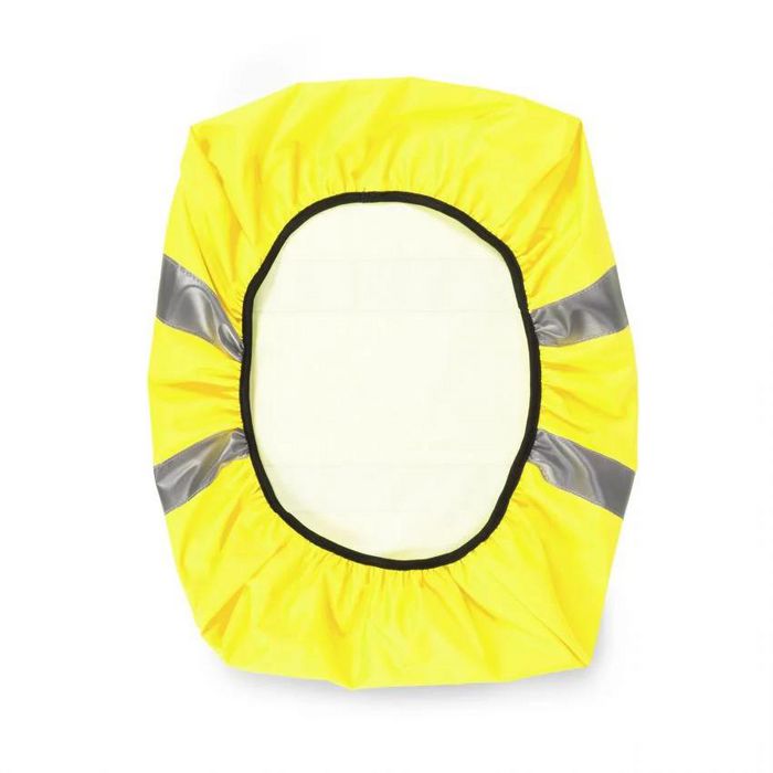 Dicota Housse de pluie haute visibilité HI-VIS 38 litres jaune - Protection imperméable avec bandes réfléchissantes 3M pour sac à dos